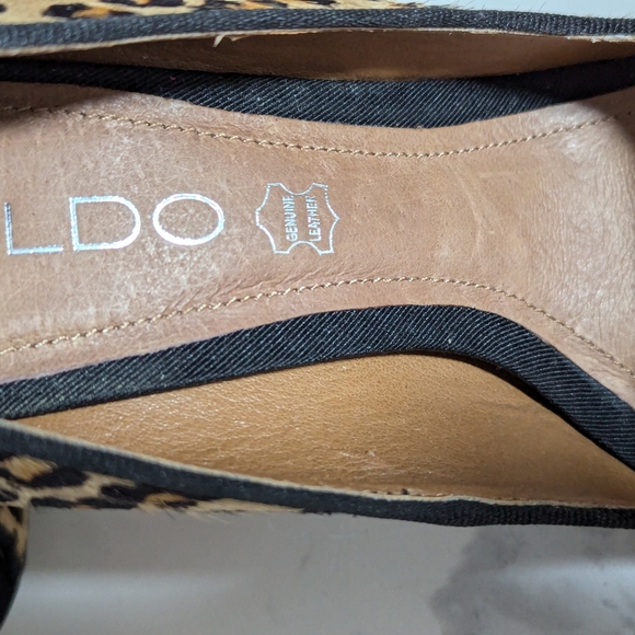 ALDO Leopard Print Leather & Cowhide Heels (size 6), EXCELLENT condition - Picture 7 of 7